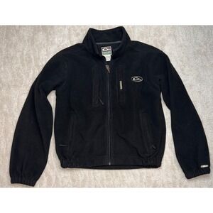 Drake Waterfowl Systems Mens Sm.  Black Fleece Full Zip Jacket Magnattach Pocket